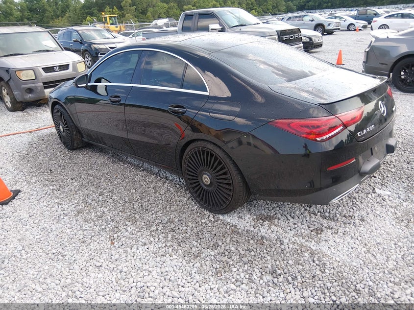 Vin: wdd5j4hb7ln071872, lot: 45961432, mercedes-benz cla 250 4matic 20203