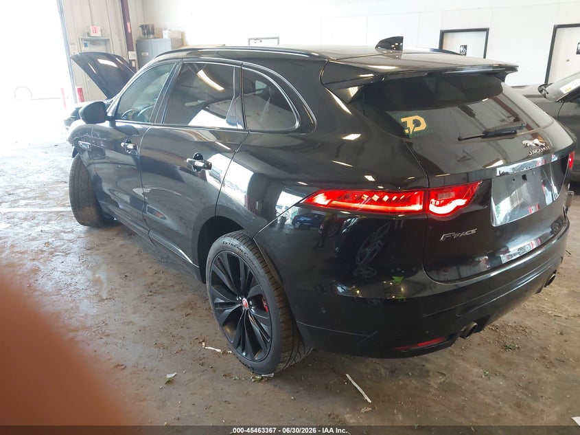 Vin: sadcm2fv9ja293784, lot: 45961504, jaguar f-pace s 20183