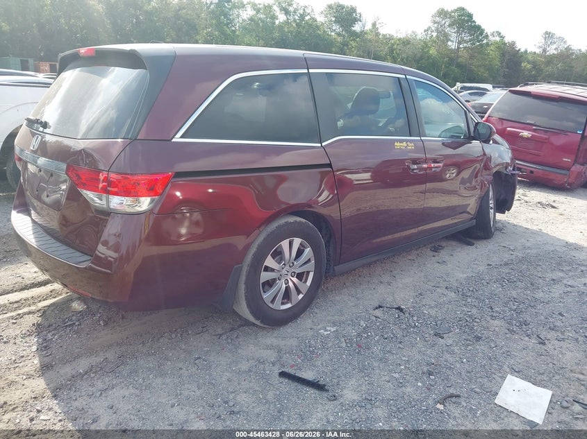Vin: 5fnrl5h65gb115029, lot: 45961565, honda odyssey exl 20164