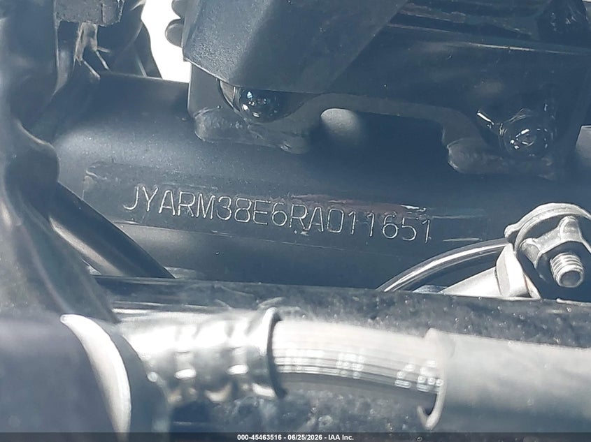 2024 Yamaha Yzfr7 VIN: JYARM38E6RA011651 Lot: 45463516