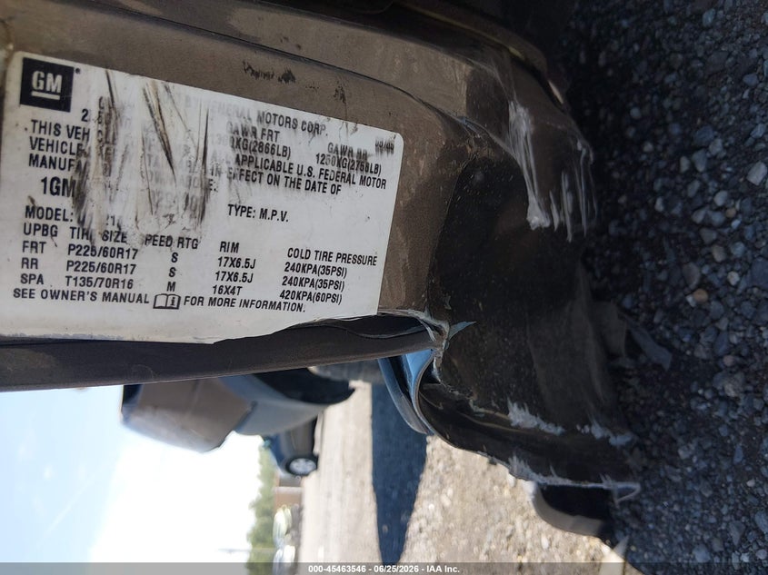 2005 Pontiac Montana Sv6 Fwd VIN: 1GMDV33L55D291388 Lot: 45463546