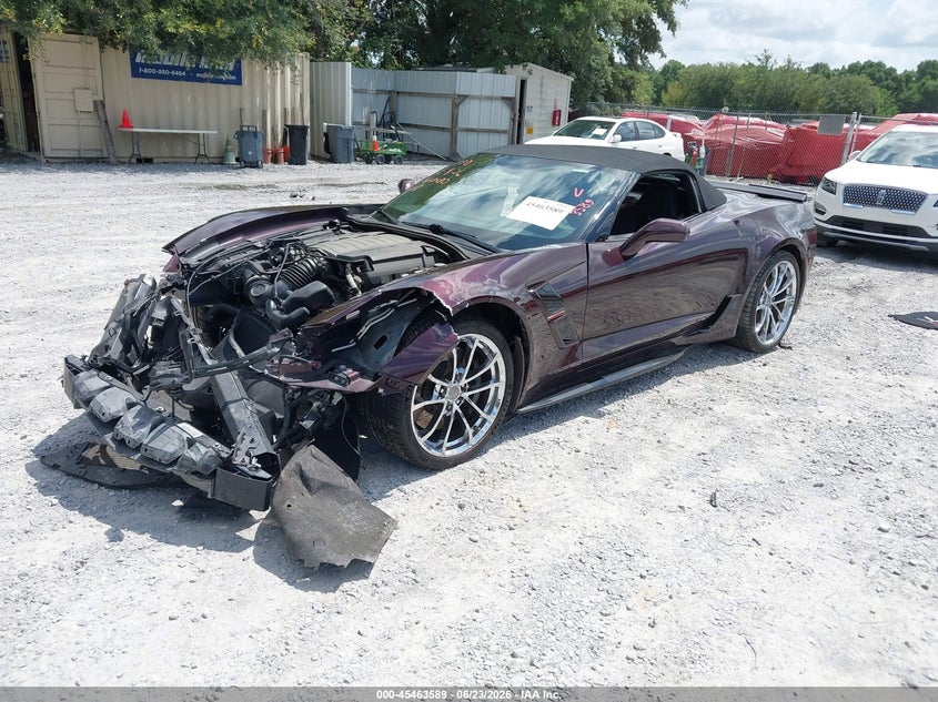 Vin: 1g1yy3d73h5108642, lot: 45961726, chevrolet corvette grand sport 20172
