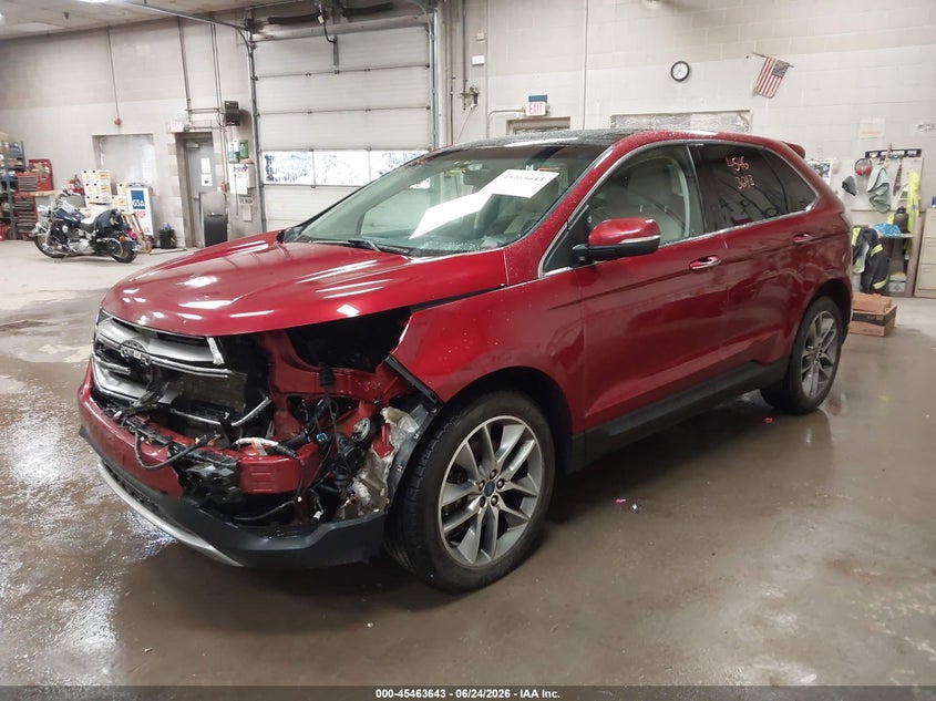 Vin: 2fmpk3k81gbc49179, lot: 45961780, ford edge titanium 20162