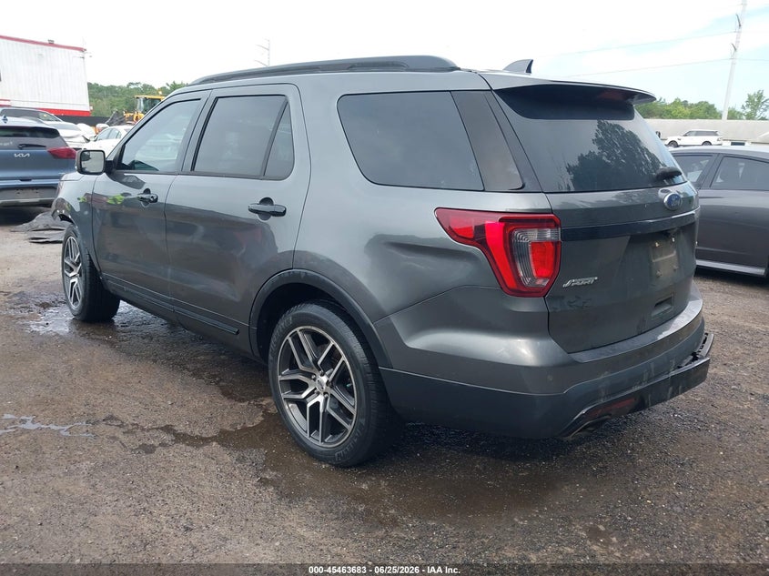 Vin: 1fm5k8gt6ggb15956, lot: 45961820, ford explorer sport 20163