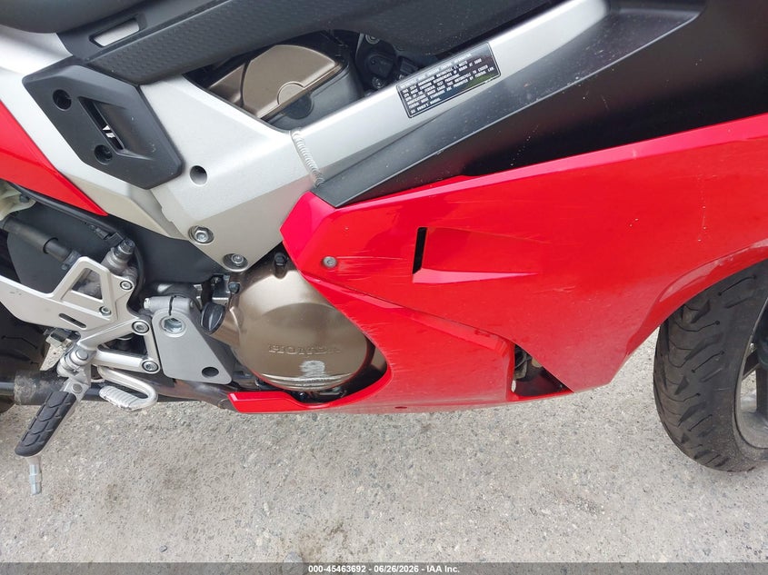 2014 Honda Vfr800 F VIN: JH2RC7955EK000035 Lot: 45463692