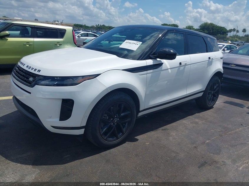 Vin: salzj2fx4rh249185, lot: 45962081, land rover range rover evoque core s 20242