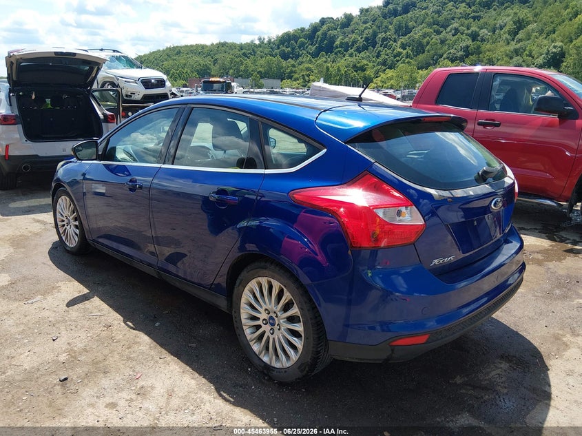 Vin: 1fahp3n27cl269955, lot: 45962092, ford focus titanium 20123