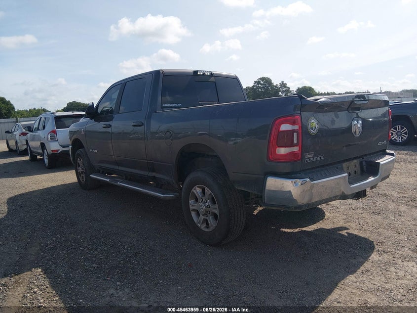 Vin: 3c6ur5dl4mg695861, lot: 45962096, ram 2500 big horn  4x4 6'4 box 20213
