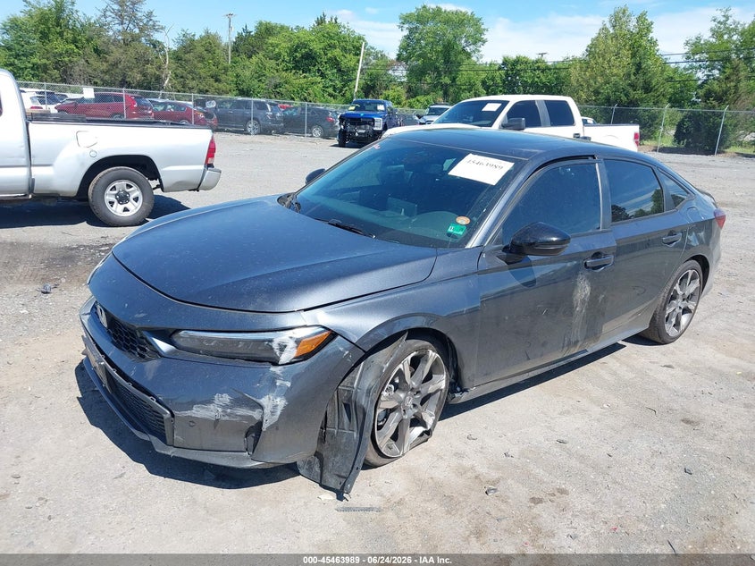 2026 Honda Civic, Left Front, IAAI, VIN 2HGFE4F82TH325038 — photo 2