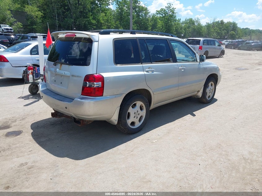 2005 TOYOTA HIGHLANDER SPORT UTILITY VEHICLE 3.3L V-6 DOHC, VVT, 230HP