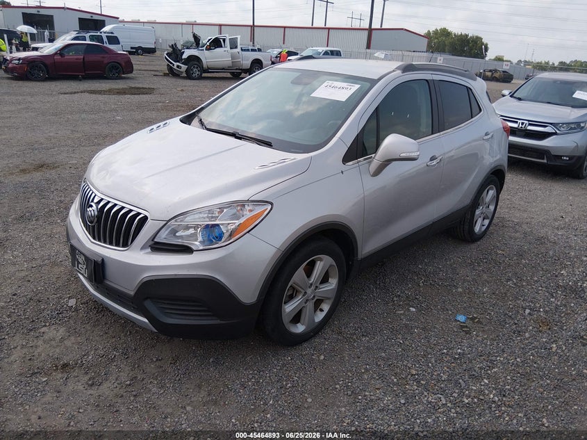 Vin: kl4cjasb8fb156521, lot: 45963030, buick encore 20152