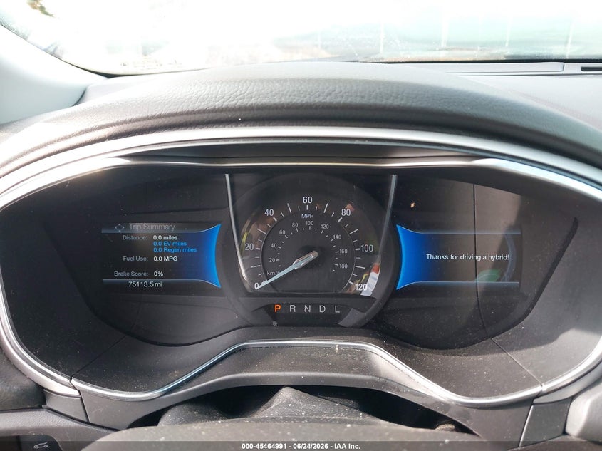 2016 FORD FUSION HYBRID auction photo 7
