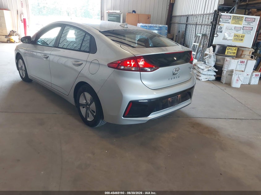 Vin: kmhc65lc3ku108022, lot: 45963330, hyundai ioniq hybrid blue 20193