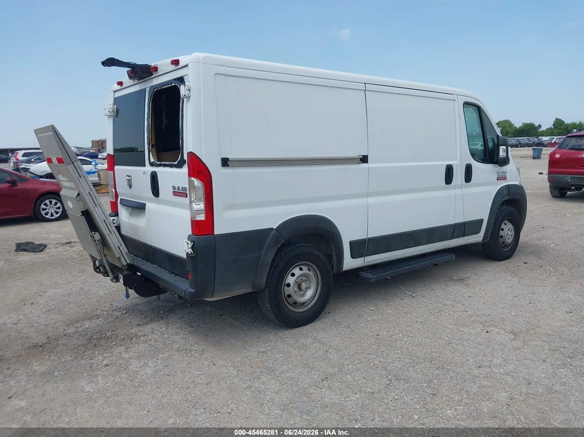 Vin: 3c6trvag7ke540653, lot: 45963419, ram promaster 1500 low roof 136 wb 20194