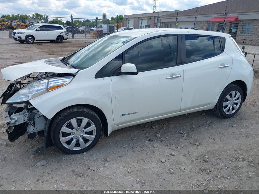 Vin: 1n4az0cp7fc329147, lot: 45963473, nissan leaf s 20152