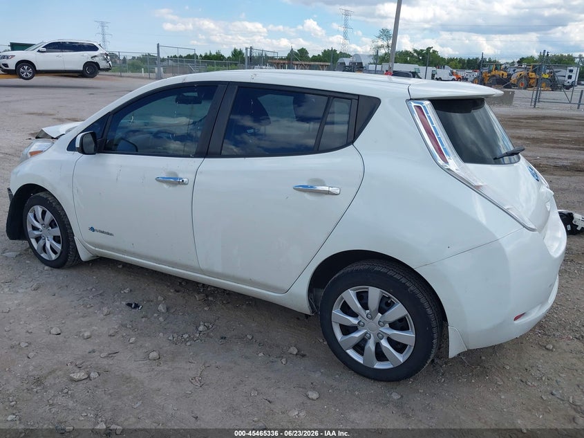 Vin: 1n4az0cp7fc329147, lot: 45963473, nissan leaf s 20153