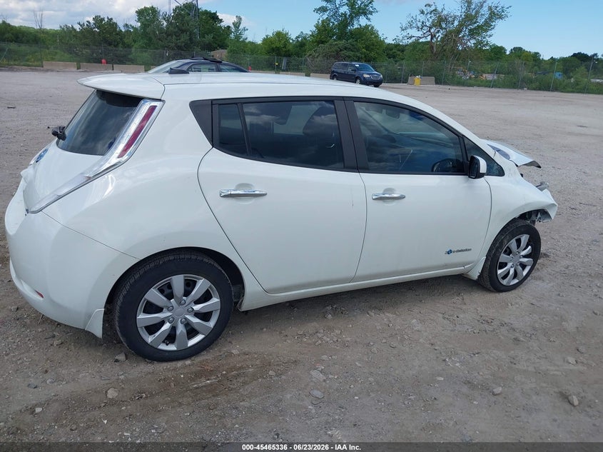 Vin: 1n4az0cp7fc329147, lot: 45963473, nissan leaf s 20154