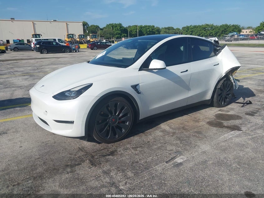 Vin: 7saygdef0nf323690, lot: 45963529, tesla model y performance dual motor all-wheel drive 20222