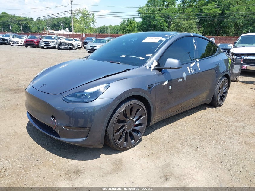 2023 Tesla Model Y, Rear, IAAI, VIN 7SAYGDEF4PF859710 — photo 2