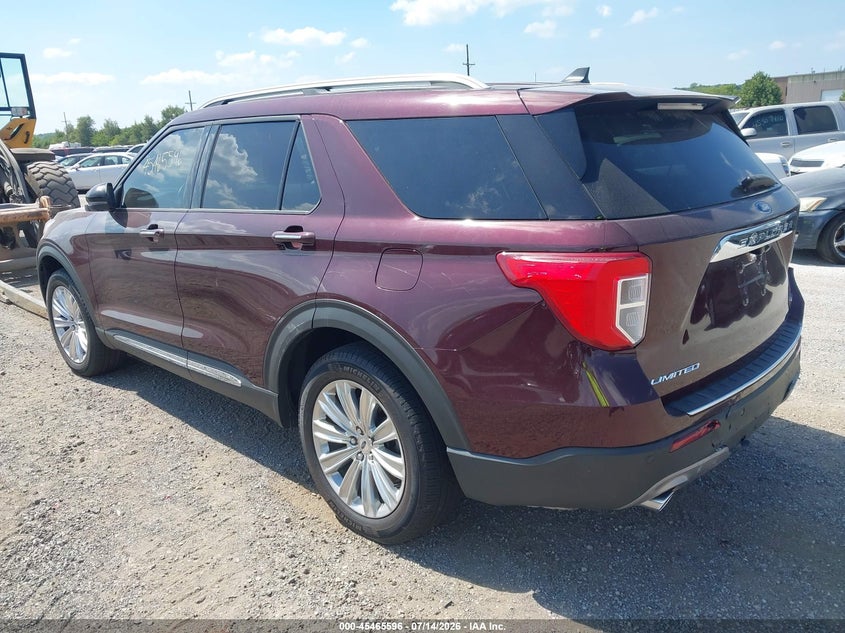 Vin: 1fm5k8fw9nna04550, lot: 45963733, ford explorer limited 20223