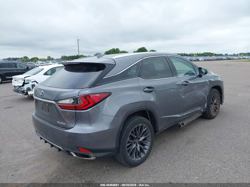 Vin: 2t2szmda6nc339170, lot: 45963798, lexus rx 350 f sport appearance 20224