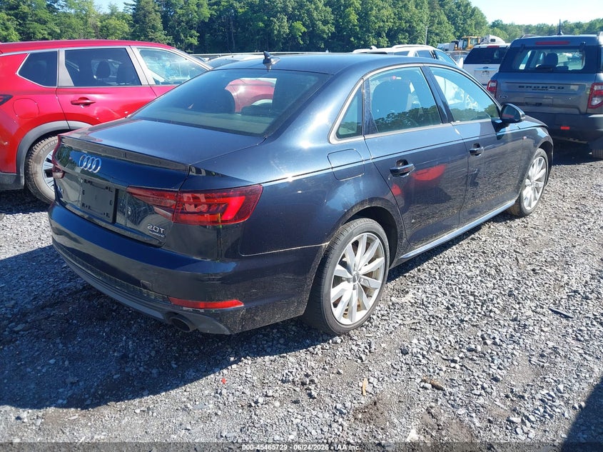 Vin: waudnaf46ja135379, lot: 45963866, audi a4 2.0t premium/2.0t tech premium 20184