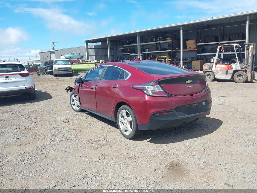 Vin: 1g1ra6s5xhu137783, lot: 45964003, chevrolet volt lt 20173