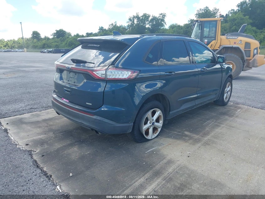 Vin: 2fmpk3g96gbb51301, lot: 45964055, ford edge se 20164