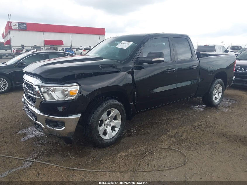 Vin: 1c6rrebt7nn445855, lot: 45964174, ram 1500 big horn  4x2 6'4 box 20222