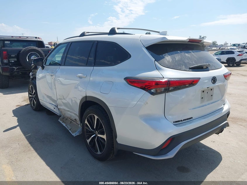 Vin: 5tdjzrahxns117110, lot: 45964221, toyota highlander xse 20223