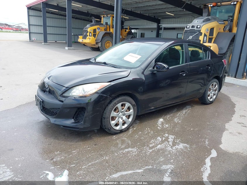 Vin: jm1bl1tfxd1742556, lot: 45964278, mazda mazda3 i sv 20132