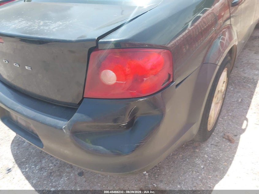 2012 Dodge Avenger Se VIN: 1C3CDZAB6CN231695 Lot: 45466233