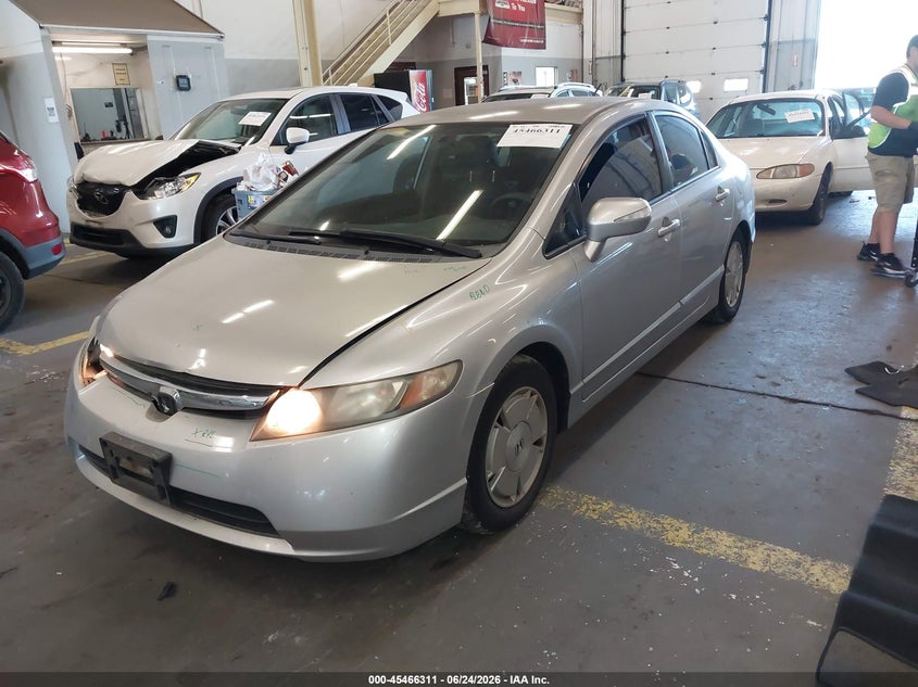 2006 Honda Civic, Front End, IAAI, VIN JHMFA36236S017596 — photo 2