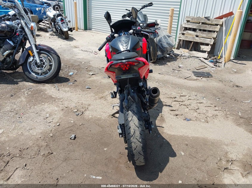 2025 Kawasaki Ex500 VIN: ML5EXGG11SDA66610 Lot: 45466331