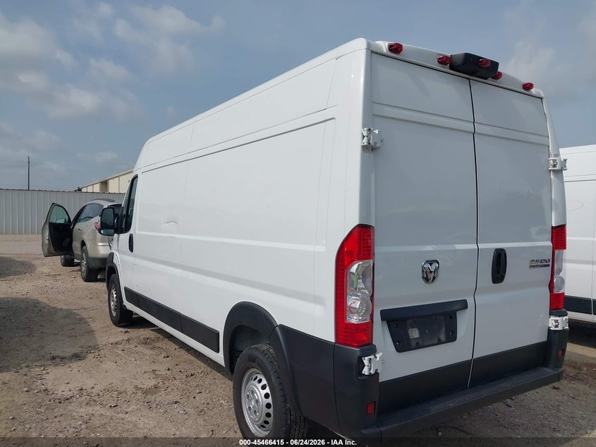 Vin: 3c6lrvdg6se507705, lot: 45964552, ram promaster 2500 tradesman high roof 159 wb w/pass seat 20253