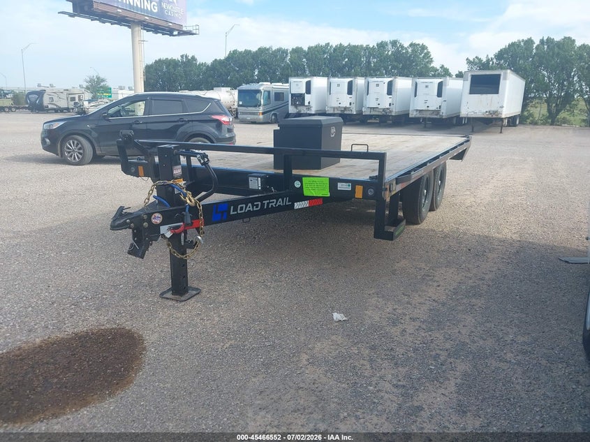 2026 LOAD TRAIL 16' DECKOVER FLATBED TRAILER auction photo 2