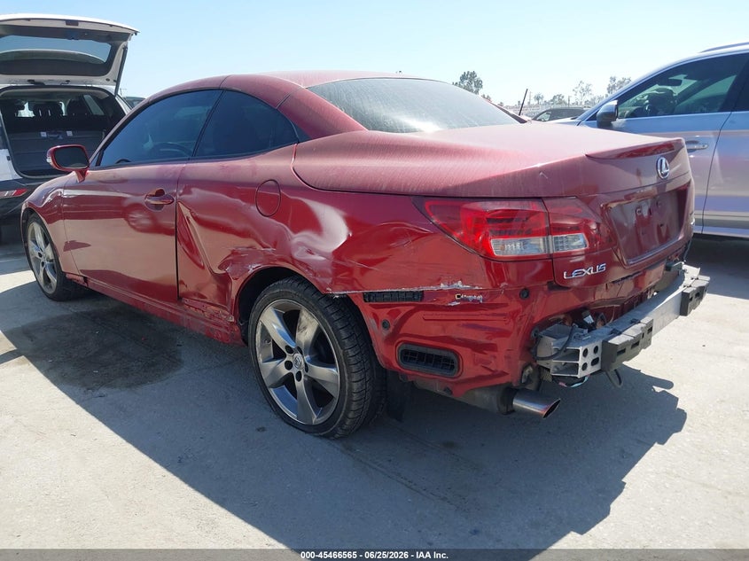 LEXUS IS 350C 2010 VIN JTHFE2C25A2503113