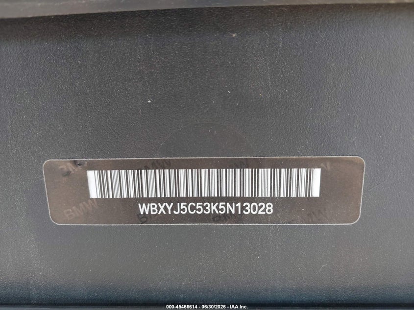 2019 BMW X2 xDrive28I VIN: WBXYJ5C53K5N13028 Lot: 45466614