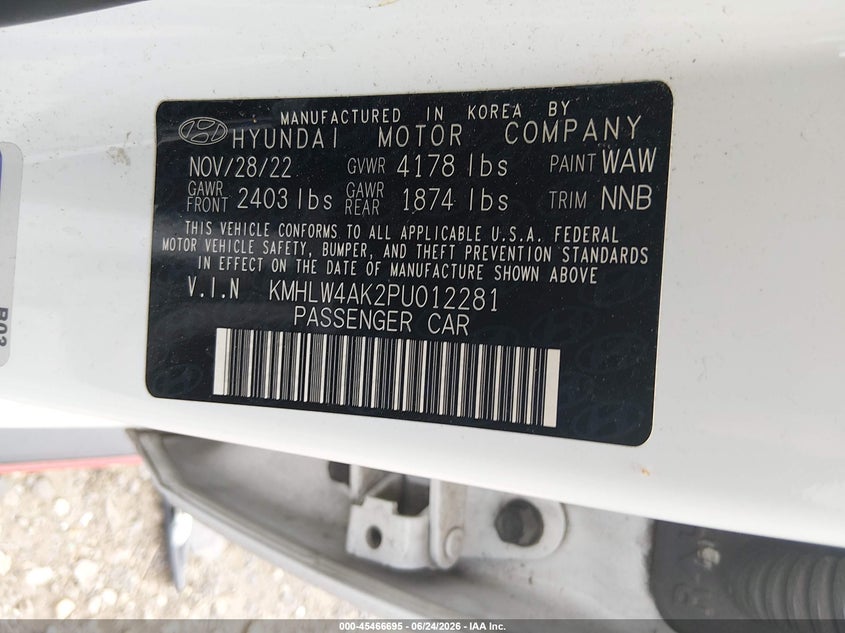 2023 Hyundai Elantra N VIN: KMHLW4AK2PU012281 Lot: 45466695