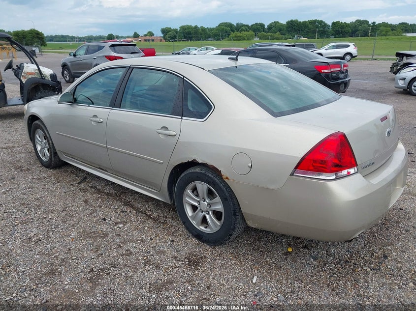 2012 CHEVROLET IMPALA SEDAN 3.6L V-6 DI, DOHC, VVT, 300HP