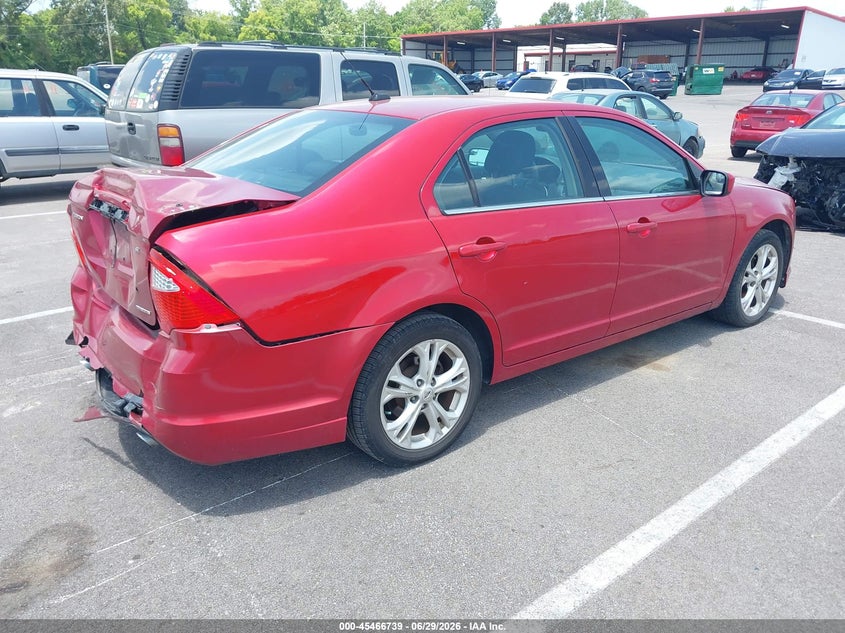Vin: 3fahp0hg6cr439651, lot: 45964876, ford fusion se 20124