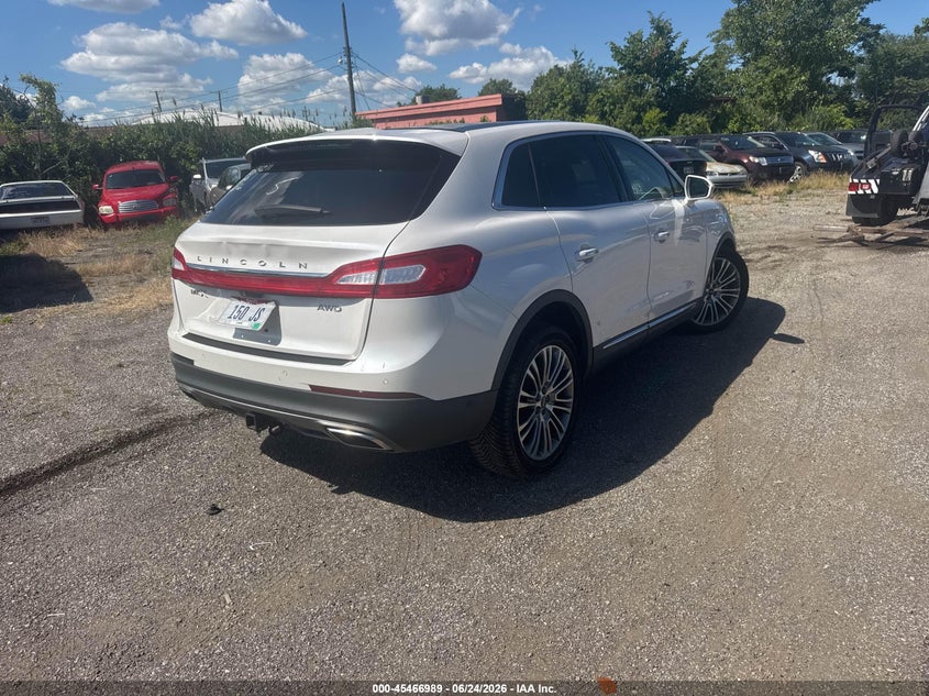 Vin: 2lmtj8lr1gbl34923, lot: 45965126, lincoln mkx reserve 20164