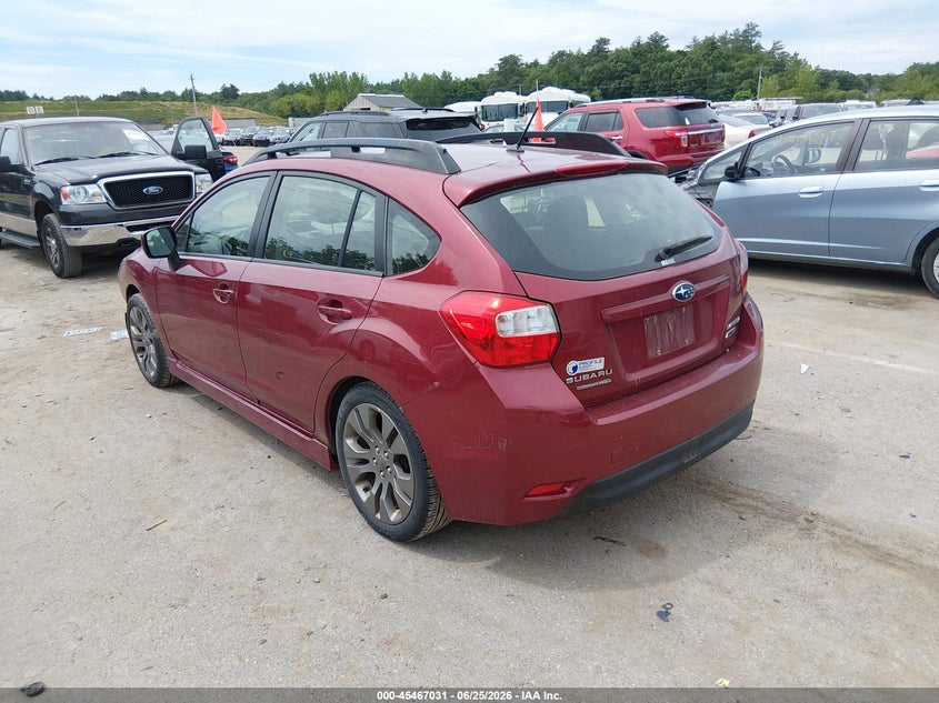 Vin: jf1gpal66e8222850, lot: 45965168, subaru impreza 2.0i sport premium 20143