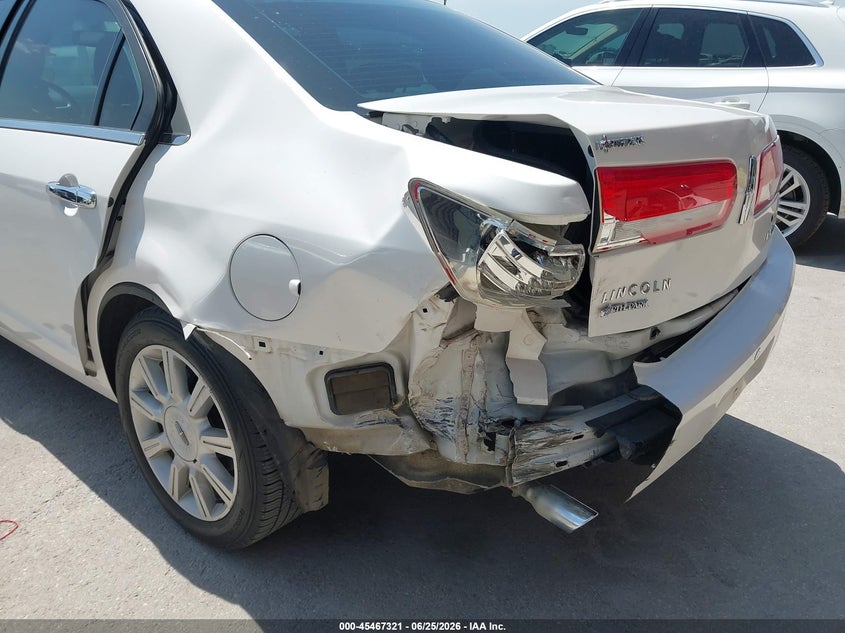 2012 LINCOLN MKZ SEDAN 3.5L V-6 DOHC, VVT, 263HP