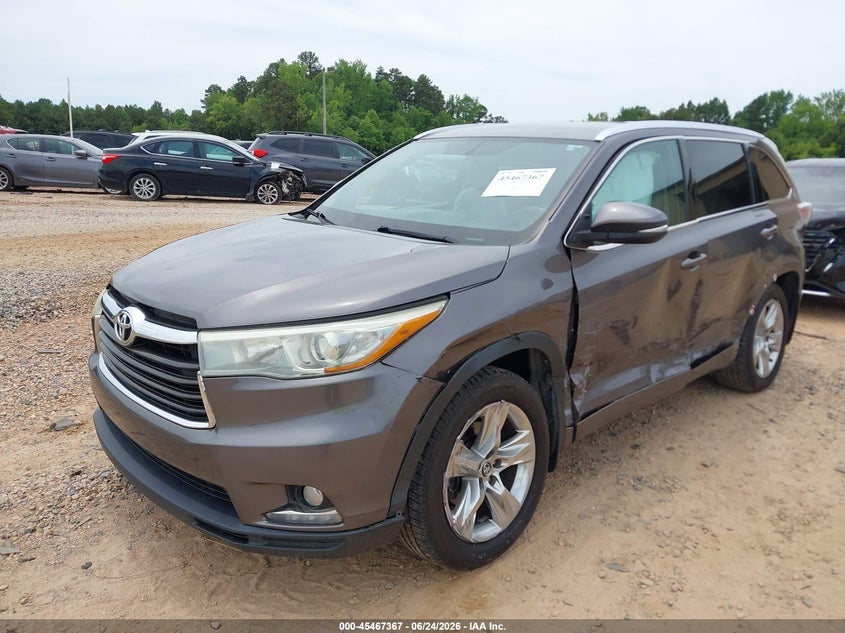 Vin: 5tddkrfhxgs248213, lot: 45965503, toyota highlander limited v6 20162