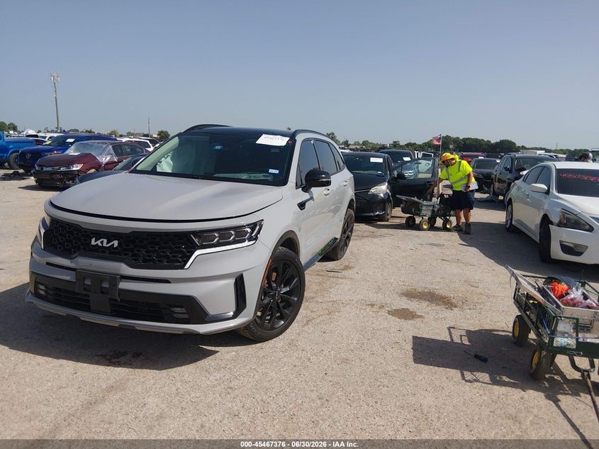 Vin: 5xyrk4lf9ng151431, lot: 45965513, kia sorento sx 20222