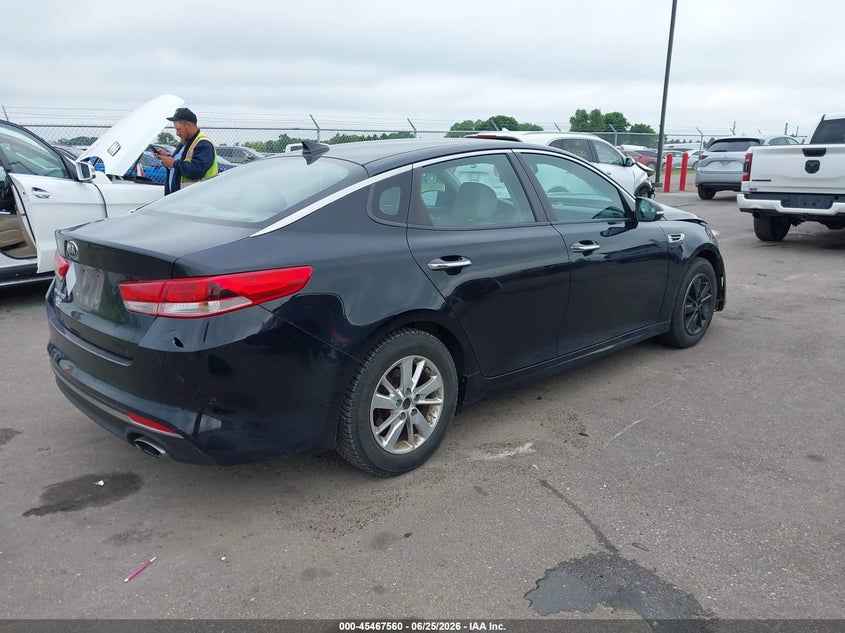 Vin: 5xxgt4l31hg156643, lot: 45965697, kia optima lx 20174