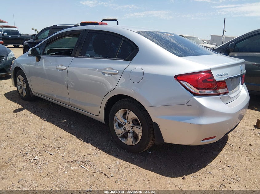 2015 HONDA CIVIC SEDAN 1.8L I-4 VVT, 143HP
