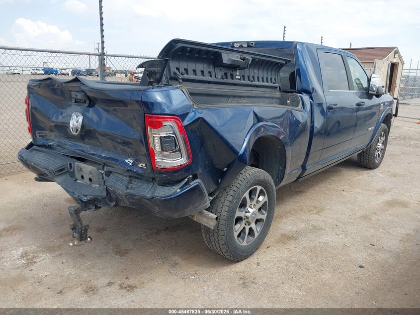 Vin: 3c6ur5pl2pg513896, lot: 45965962, ram 2500 limited longhorn  4x4 6'4 box 20234