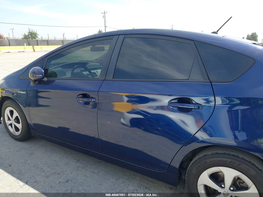 2012 TOYOTA PRIUS HATCHBACK 1.8L I-4 DOHC, VVT, 98HP